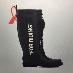 Off White 40mm Rubber Rain Boots